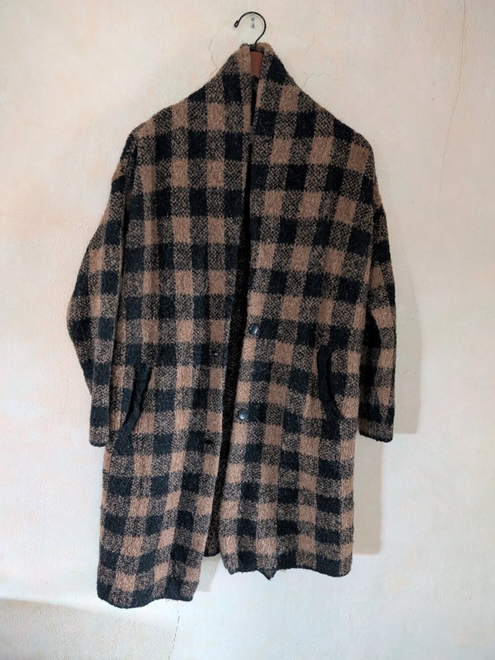 Saltwater Luxe plaid cardigan/ knitted jacket (size XS)